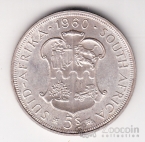 ЮАР 5 шиллингов 1960 50 лет Образования Союза