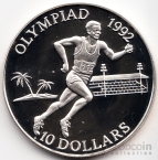 Соломоновы острова 10 долларов 1991 Олимпийские игры