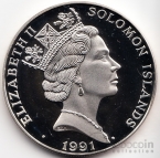 Соломоновы острова 10 долларов 1991 Олимпийские игры