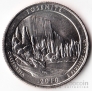 США 25 центов 2010 Национальные парки - Yosemite P