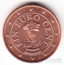 Австрия 1 евроцент 2007
