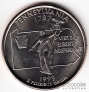США 25 центов 1999 Штаты США - Pennsylvania P