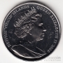 Брит. Виргинские острова 1 доллар 2006 80 лет королеве Елизавете II №2