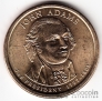 США 1 доллар 2007 Президенты - №02 Джон Адамс D