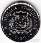 Доминиканская Респ. 5 сентаво 1989