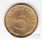 Германия 5 пфеннигов 1939 A