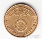 Германия 5 пфеннигов 1939 J