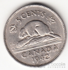 Канада 5 центов 1942 (тип 1)