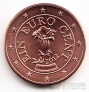 Австрия 1 евроцент 2012