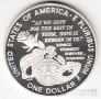 США 1 доллар 1995 Летние Олимпийские игры в Атланте - медаль (proof)