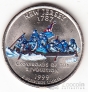 США 25 центов 1999  New Jersey (цветная)