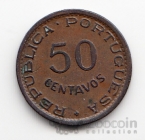 Ангола 50 сентаво 1957
