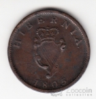 Ирландия 1/2 пенни 1805