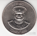 Тонга 2 паанга 1980 Кит - FAO