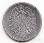 Германия 1 марка 1875 Е