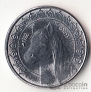 Алжир 1/2 динара 1992 Берберийская лошадь