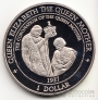 Соломоновы острова 1 доллар 1995 Коронация Королевы-Матери