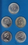 Великобритания - Британские заморские территории Набор 5 монет 1 крона 1981 Свадьба принца Чарльза и Дианы