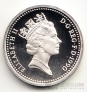 Великобритания 1 фунт 1990 Герб Уэльса (серебро)