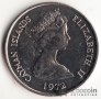 Каймановы острова 25 центов 1972