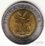 Намибия 10 долларов 2010 20 лет банку
