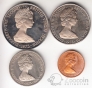 Брит. Виргинские острова набор 4 монеты 1973