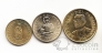 Парагвай набор 3 монеты 1992-1996