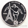 Чад 1000 франков 1999 Чемпионат по футболу во Франции