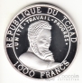 Чад 1000 франков 1999 Чемпионат по футболу во Франции