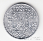 Заморские регионы Франции - Реюньон 5 франков 1955