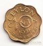 Цейлон 10 центов 1951