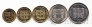 Макао набор 5 монет 1982-1983