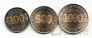 Эквадор набор 3 монеты 1997 70 лет банку