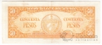 Куба 50 песо 1950