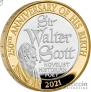 Великобритания 2 фунта 2021 Сэр Вальтер Скотт (серебро)