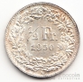 Швейцария 1/2 франка 1950