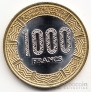Экваториальная Гвинея 1000 франков 2020