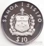 Самоа и Сисифо 10 долларов 1988 Корабль Кон-Тики