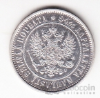 Финляндия 1 марка 1874