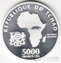 Чад 5000 франков 2021 Африканские хищники - Медоед