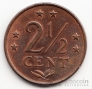 Нидерландские Антиллы 2 1/2 цента 1973