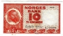 Норвегия 10 крон 1972