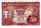  -  50  1941 (Board of Commissioners of currency Malaya)