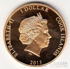 Острова Кука 1 доллар 2013 История Египта №3