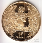 Гибралтар 1 крона 2017 Первая Мировая Война (светлый металл)