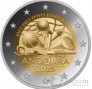 Андорра 2 евро 2025 Игры малых государств Европы 2025 (блистер)