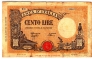  100  1943 Banca D'Italia