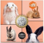 Франция 5 евро 2025 Любимые животные - Кролики (блистер)