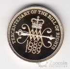 �������������� 2 ����� 1989 The Bill of Rights (proof)