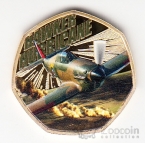 Соломоновы острова 50 центов 2026 Самолет - Hawker Hurricane №3